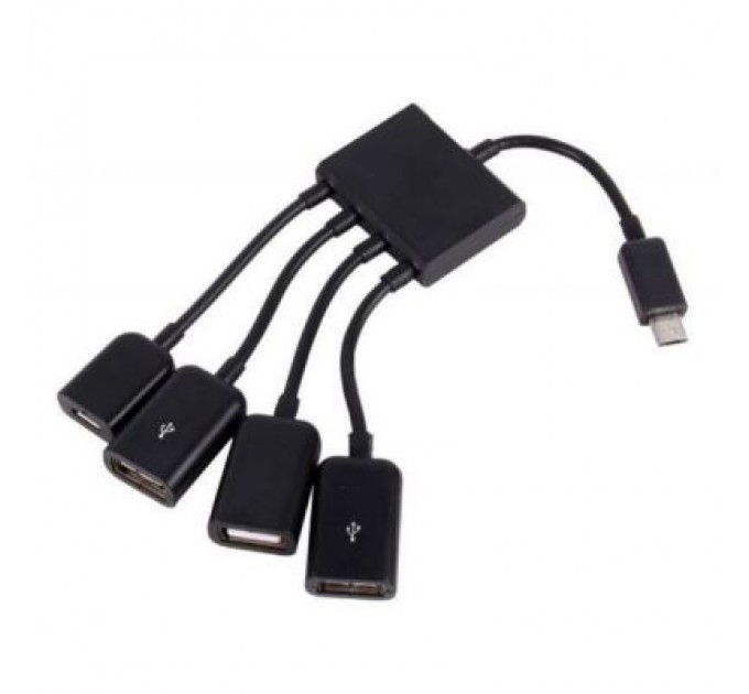 Lapara Концентратор Lapara LA-MicroUSB-OTG-HUB black