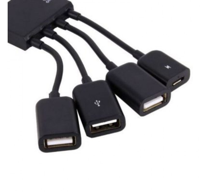 Lapara Концентратор Lapara LA-MicroUSB-OTG-HUB black