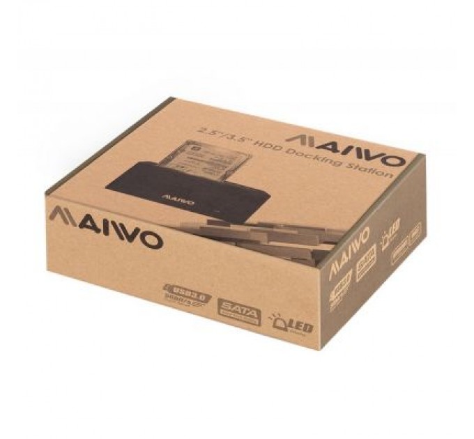 Maiwo Док-станція для накопичувачів Maiwo HDD 2.5"/3.5" SATA/SSD USB 3.0 (K308P)