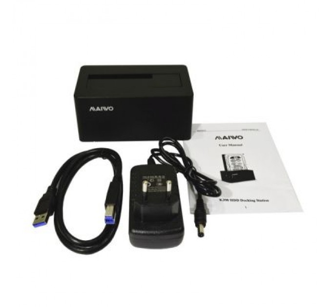 Maiwo Док-станція для накопичувачів Maiwo HDD 2.5"/3.5" SATA/SSD USB 3.0 (K308P)