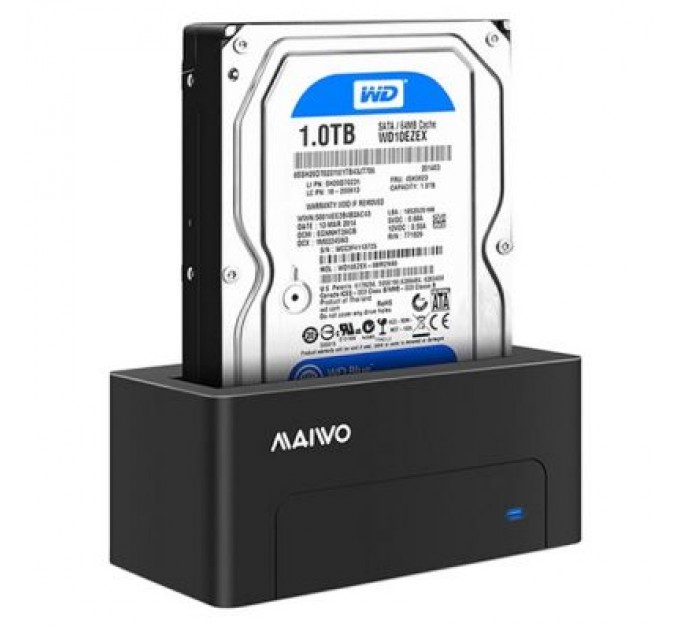 Maiwo Док-станція для накопичувачів Maiwo HDD 2.5"/3.5" SATA/SSD USB 3.0 (K308P)