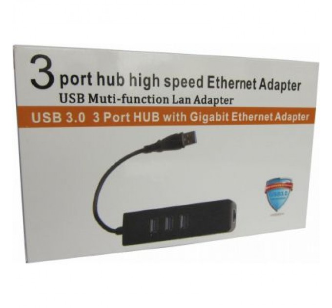 Dynamode Концентратор Dynamode USB 3.0 Type-A - RJ45 Gigabit Lan, 3*USB 3.0 (USB3.0-Type-A-RJ45-HUB3)