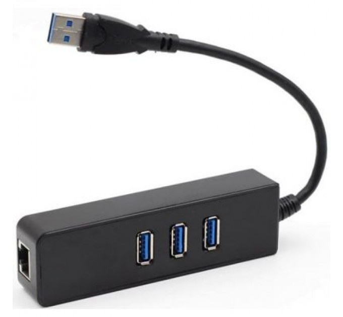 Dynamode Концентратор Dynamode USB 3.0 Type-A - RJ45 Gigabit Lan, 3*USB 3.0 (USB3.0-Type-A-RJ45-HUB3)