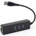Dynamode Концентратор Dynamode USB 3.0 Type-A - RJ45 Gigabit Lan, 3*USB 3.0 (USB3.0-Type-A-RJ45-HUB3)
