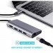 Dynamode Концентратор Dynamode USB3.1 Type-C to HDMI, 3хUSB3.0, RJ45, USB Type-C Female, SD (Dock-USB-TypeC-HDMI-USB3.0-RJ45)