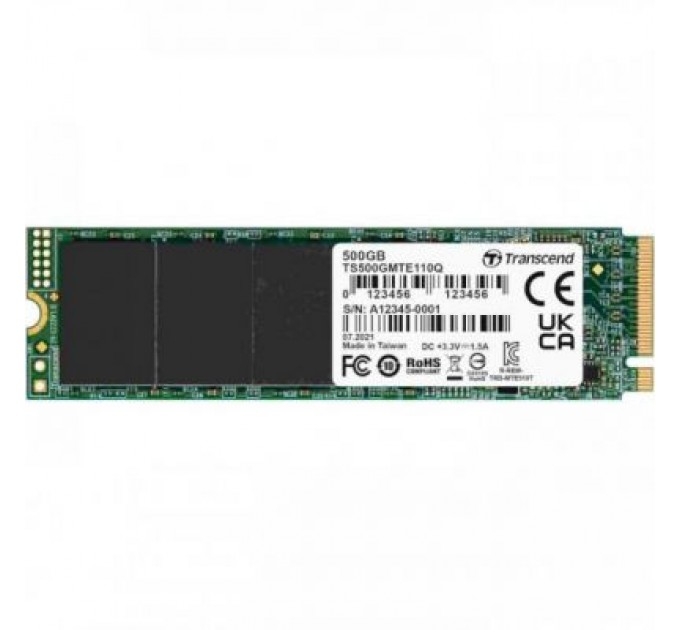 Transcend Накопичувач SSD M.2 2280 500GB Transcend (TS500GMTE110Q)