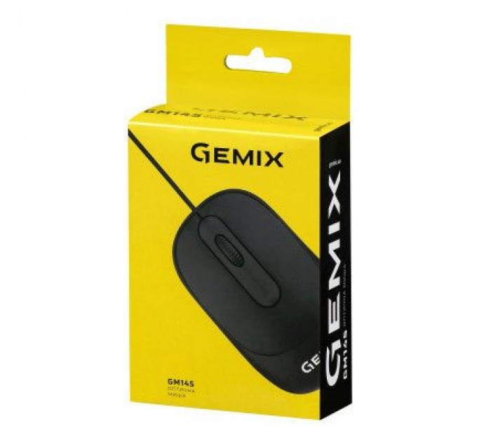 Gemix Мишка Gemix GM145 USB Black (GM145Bk)
