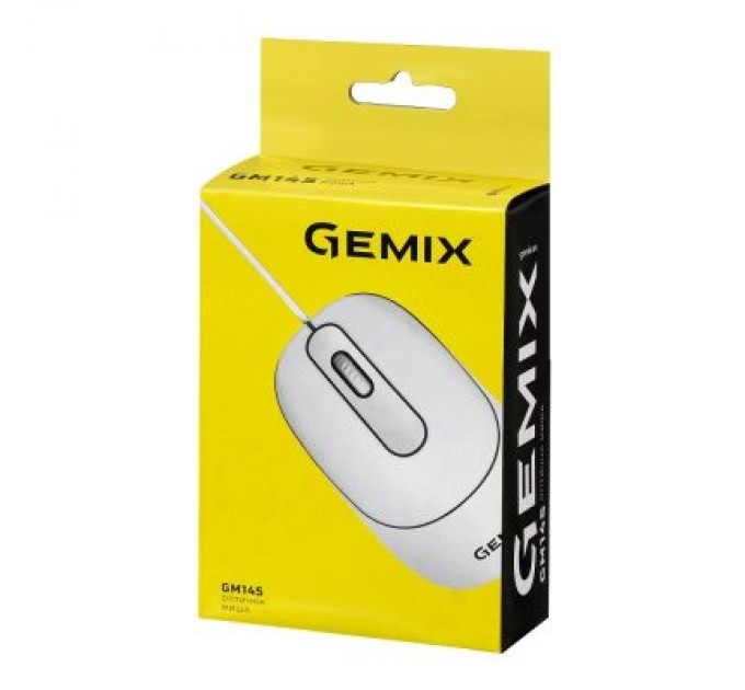 Gemix Мишка Gemix GM145 USB White (GM145Wh)