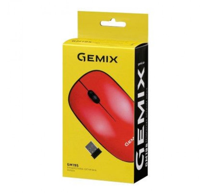 Gemix Мишка Gemix GM195 Wireless Red (GM195Rd)
