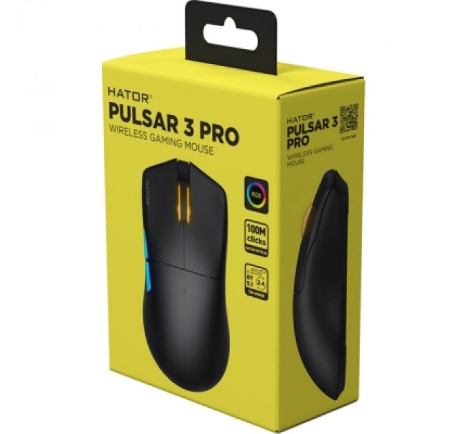 Hator Мишка Hator Pulsar 3 Pro Wireless Black (HTM640)