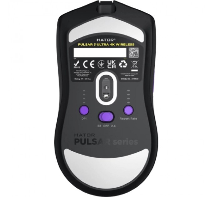 Hator Мишка Hator Pulsar 3 Ultra 4K Wireless Black (HTM680)