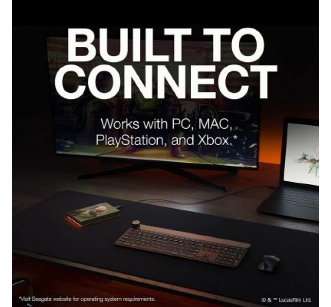 Seagate Зовнішній жорсткий диск 2.5" 2TB FireCuda Gaming Hard Drive Star Wars edition Seagate (STKL2000406)