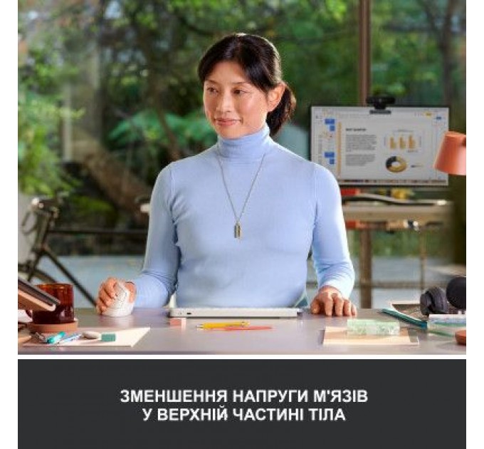 Logitech Мишка Logitech Lift Vertical Ergonomic Wireless/Bluetooth White (910-006475)