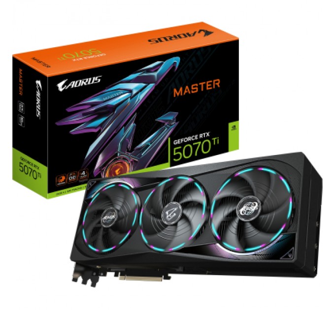 GIGABYTE Відеокарта GIGABYTE GeForce RTX5070 Ti 16GB AORUS MASTER (GV-N507TAORUS M-16GD)