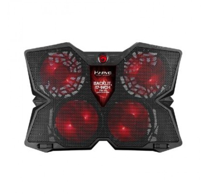 Marvo Підставка до ноутбука Marvo FN-38 17" Red-LED (10210026)