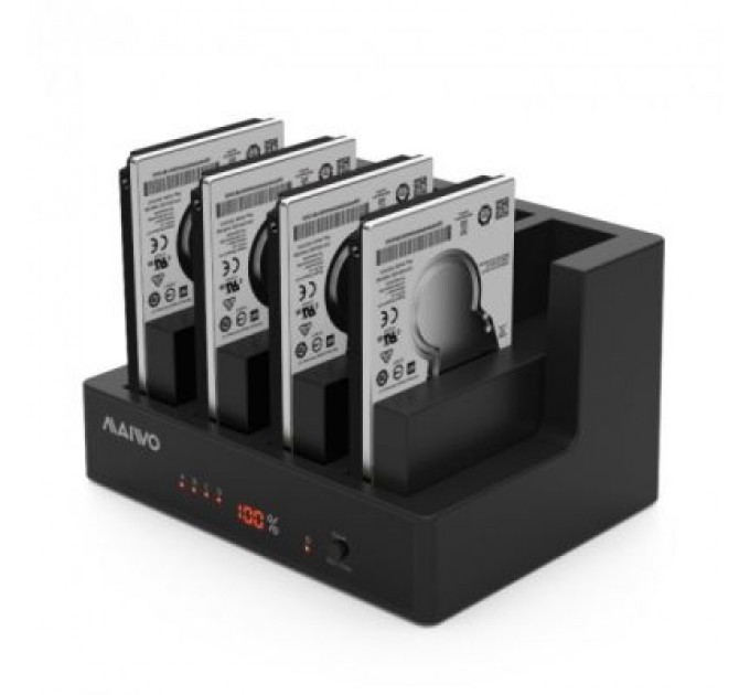 Maiwo Док-станція для накопичувачів Maiwo 4*HDD 2,5"/3,5" SATA/SSD USB3.0 (K3094A)