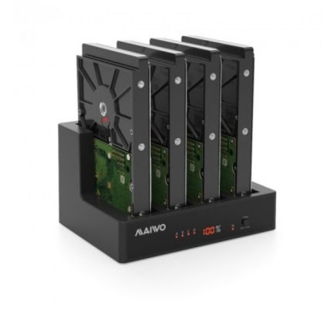 Maiwo Док-станція для накопичувачів Maiwo 4*HDD 2,5"/3,5" SATA/SSD USB3.0 (K3094A)