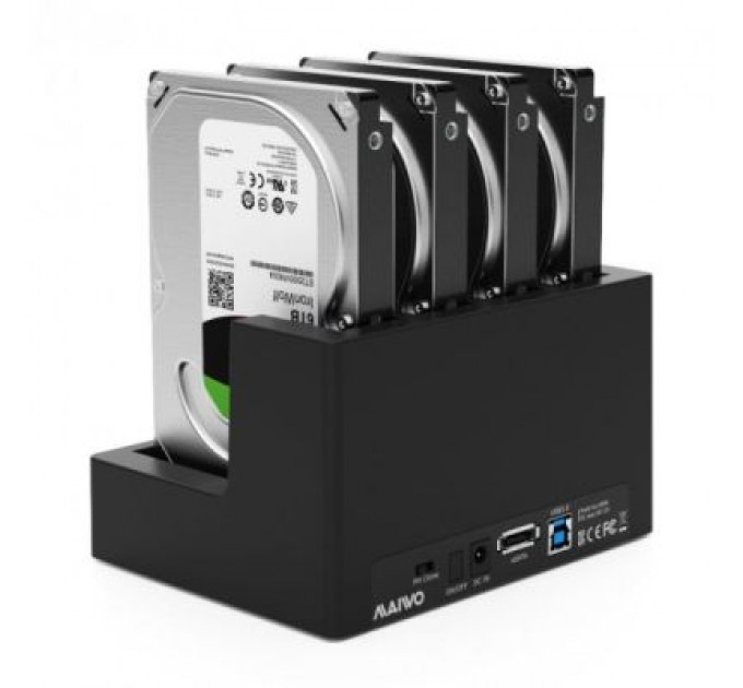 Maiwo Док-станція для накопичувачів Maiwo 4*HDD 2,5"/3,5" SATA/SSD USB3.0 (K3094A)