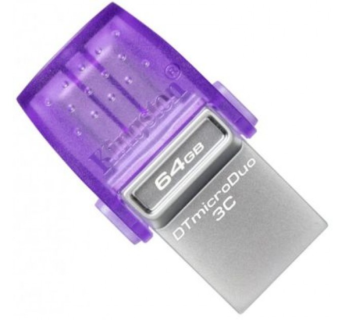 Kingston USB флеш накопичувач Kingston 64GB DataTraveler microDuo 3C USB 3.2/Type C (DTDUO3CG3/64GB)