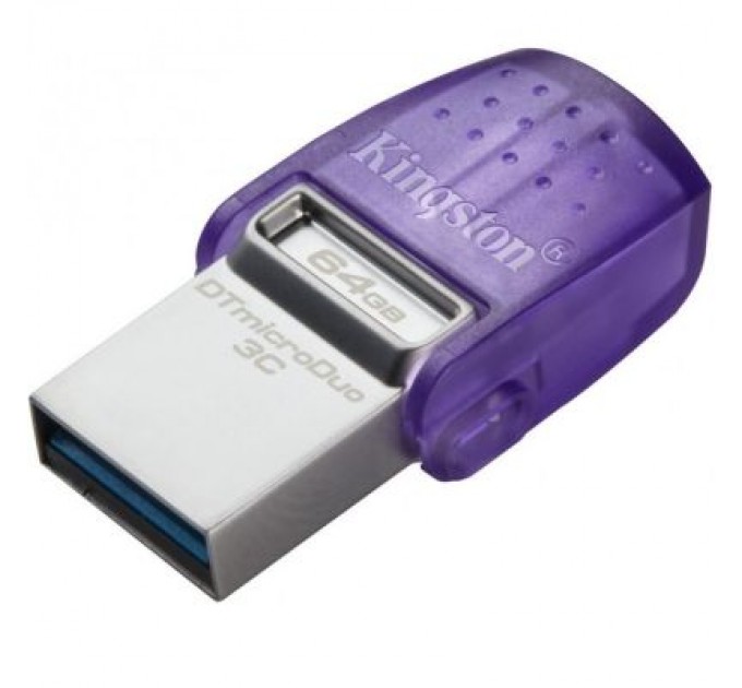 Kingston USB флеш накопичувач Kingston 64GB DataTraveler microDuo 3C USB 3.2/Type C (DTDUO3CG3/64GB)