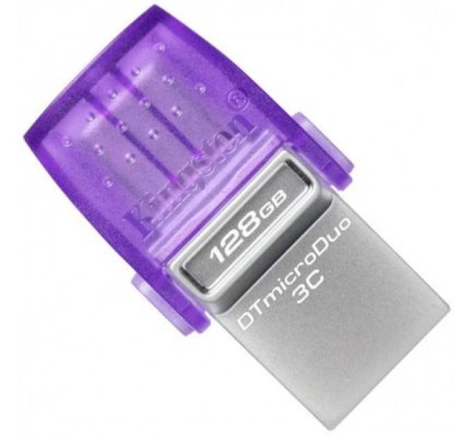 Kingston USB флеш накопичувач Kingston 128GB DataTraveler microDuo 3C USB 3.2/Type C (DTDUO3CG3/128GB)