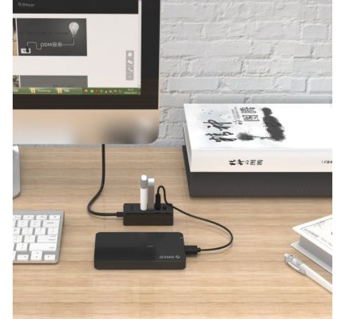 Orico Концентратор Orico USB 2.0 4 port (W5P-U2-030-BK-PRO) (CA911424)
