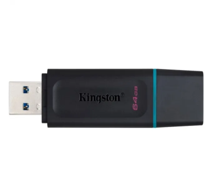 Kingston USB флеш накопичувач Kingston 2x64GB DT Exodia Black+Blue USB 3.2 (DTX/64GB-2P)