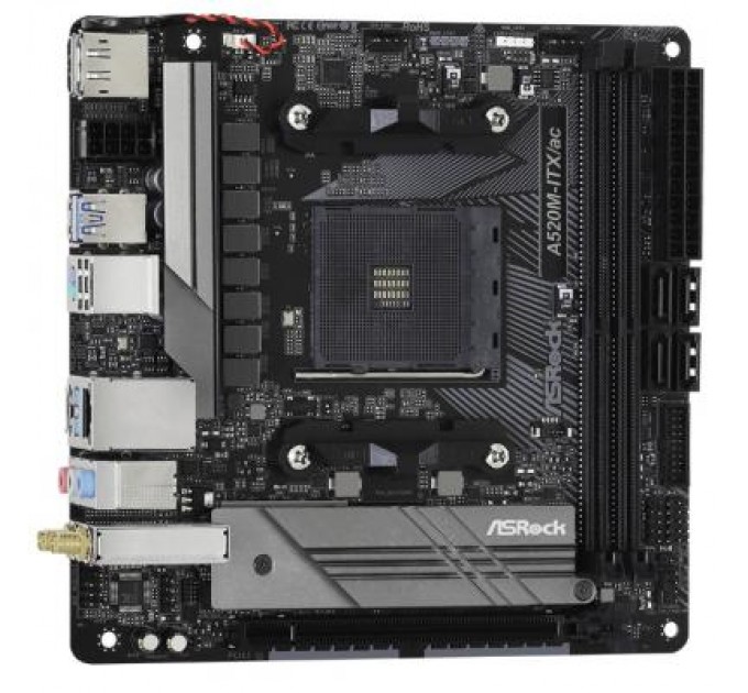 ASRock Материнська плата ASRock A520M-ITX/AC