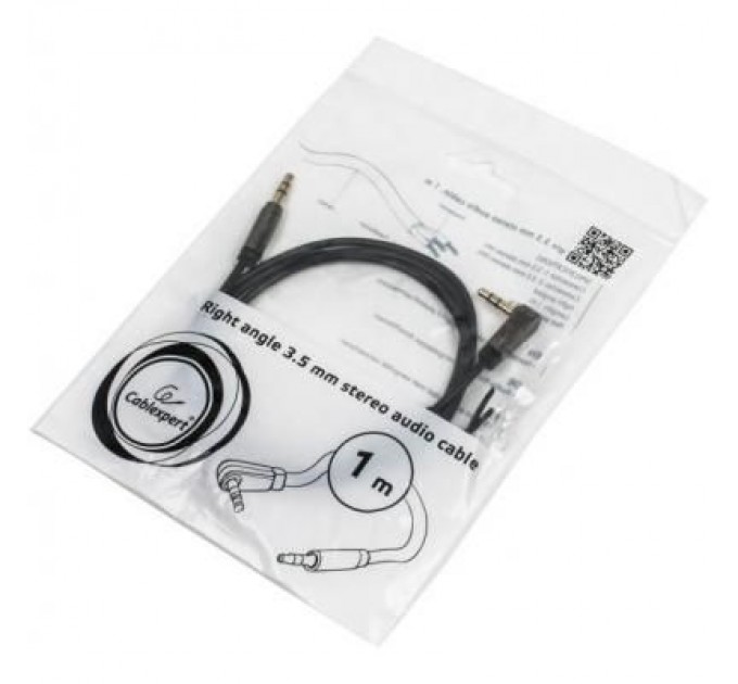 Cablexpert Кабель мультимедійний Jack 3.5mm male/Jack 3.5mm male 1.0m Cablexpert (CCAP-444L-1M)