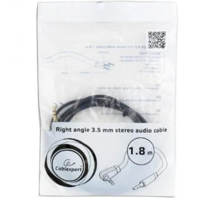 Cablexpert Кабель мультимедійний Jack 3.5mm male/Jack 3.5mm male 1.8m Cablexpert (CCAP-444L-6)
