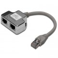Digitus Розгалужувач Digitus витой пары, STP, cat.5e, 1x2RJ-45 (DN-93904)