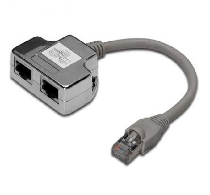 Digitus Розгалужувач Digitus витой пары, STP, cat.5e, 1x2RJ-45 (DN-93904)