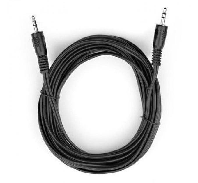 Vinga Кабель мультимедійний Jack 3.5mm 5 m MM 3С Vinga (VCPDCJ35MM5BK)
