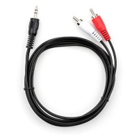 Кабель мультимедійний Jack 3.5mm M to 2xRCA 1.5 m Vinga (VCPDCJ35MRCA21.5BK)