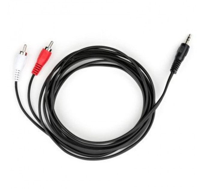 Vinga Кабель мультимедійний Jack 3.5mm M to 2xRCA 3 m Vinga (VCPDCJ35MRCA23BK)