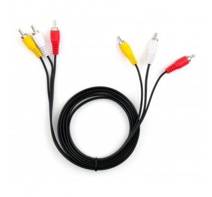 Vinga Кабель мультимедійний 3RCA to 3RCA 1.8m Vinga (VCP3RCA1.8)
