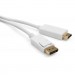 Vinga Кабель мультимедійний Display Port to HDMI 1.8m Vinga (VCPDPHDMI1.8WH)