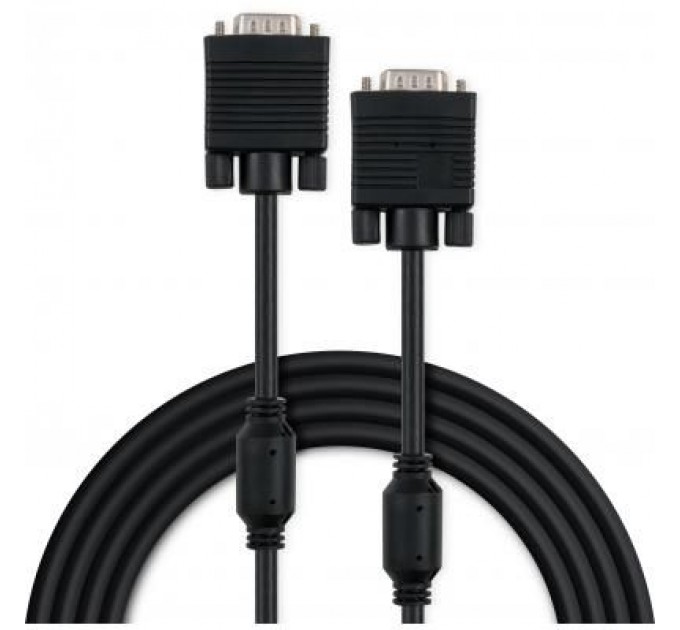 Vinga Кабель мультимедійний VGA 10.0m ferrits Vinga (VCPVGAF10BK)