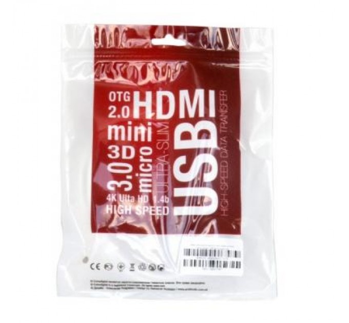 Extradigital Кабель мультимедійний Display Port to HDMI 2.0m 30AVG 4Kx2K Extradigital (KBH1747)