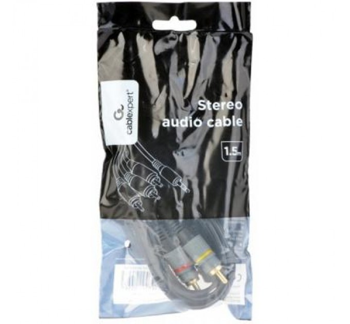 Cablexpert Кабель мультимедійний 3.5 Jack (4pin) to 3RCA 1.5m Cablexpert (CCAP-4P3R-1.5M)