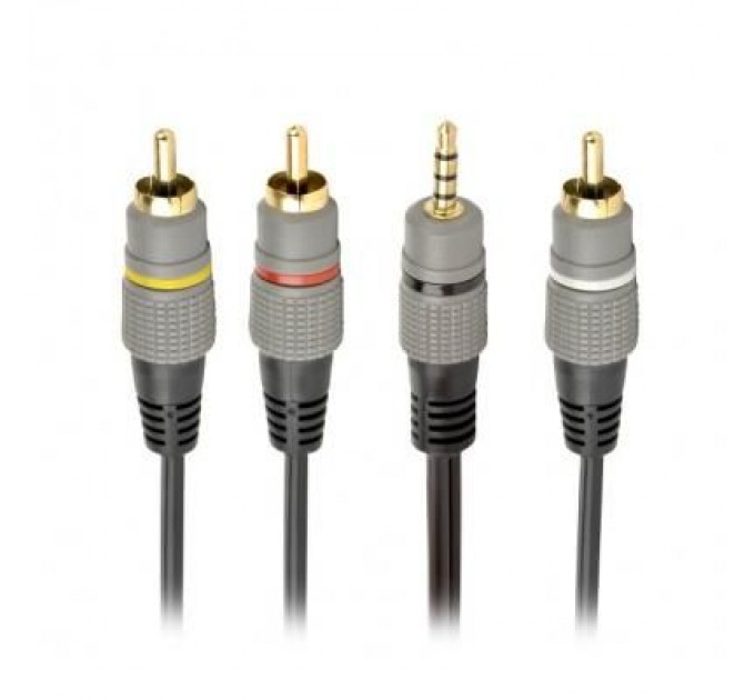 Cablexpert Кабель мультимедійний 3.5 Jack (4pin) to 3RCA 1.5m Cablexpert (CCAP-4P3R-1.5M)