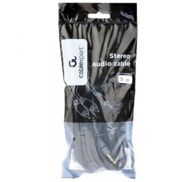 Cablexpert Кабель мультимедійний 3.5 Jack to 2RCA 5.0m Cablexpert (CCA-352-5M)