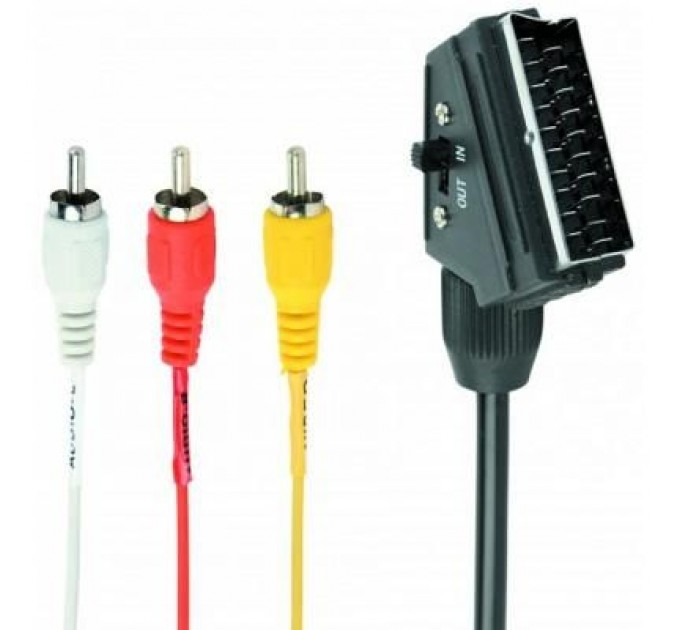 Cablexpert Кабель мультимедійний RCA - SCART, 1.8 m Cablexpert (CCV-519-001)