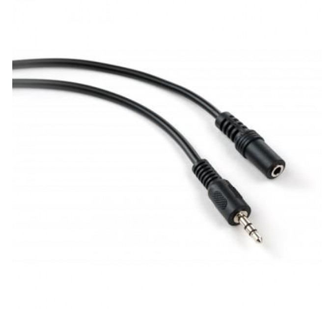 Vinga Кабель мультимедійний Jack 3.5mm M/F 1.8 m Vinga (VCPDCJ35MF1.8BK)