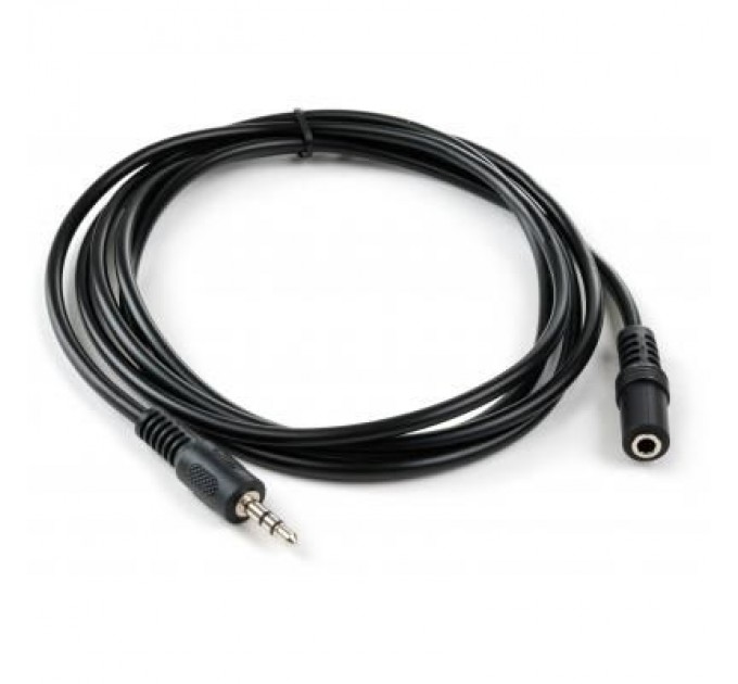 Vinga Кабель мультимедійний Jack 3.5mm M/F 1.8 m Vinga (VCPDCJ35MF1.8BK)