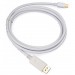 Vinga Кабель мультимедійний Mini Display Port to Display Port 1.8m 4K white Vinga (VCPMDPDP1.8WH)
