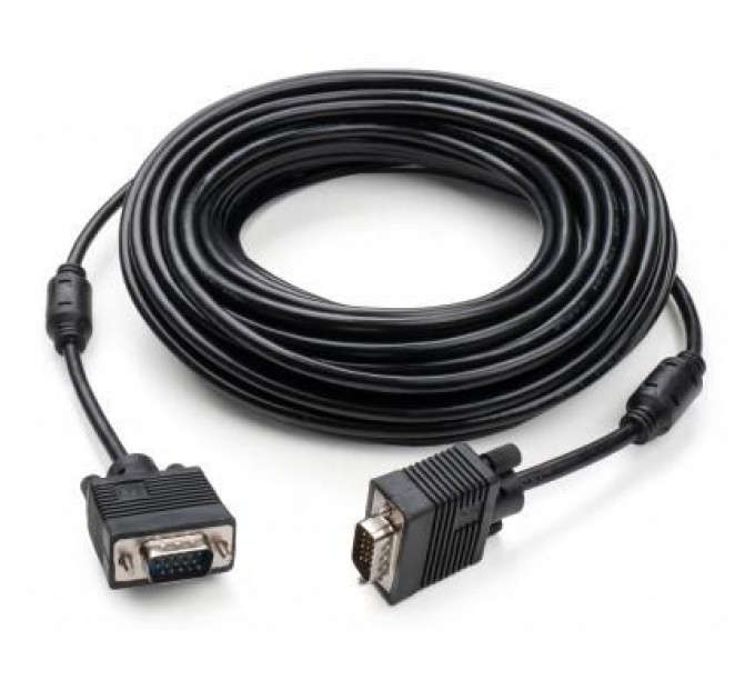 Vinga Кабель мультимедійний VGA 15.0m ferrits Vinga (VCPVGAF15BK)