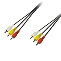 Кабель мультимедійний 3xRCA M - 3xRCA M 1.5m Piko (1283126473951)