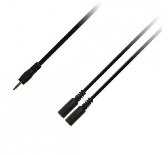 Piko Кабель мультимедійний AUX 3.5mm M - 2x3.5 F 0.1m Piko (1283126473913)