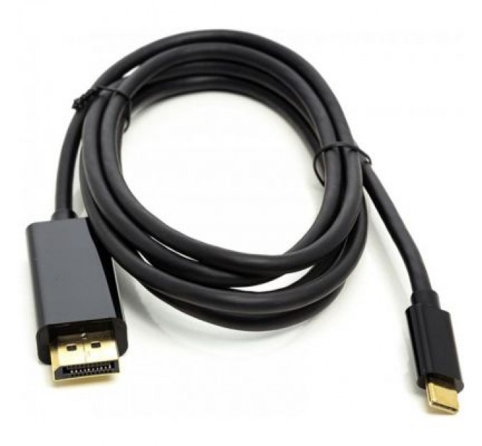 PowerPlant Кабель мультимедійний USB Type-C 3.1 Thunderbolt 3 (M) to DisplayPort (M) 1.8m 4K PowerPlant (CA911844)